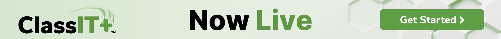Graphic. ClassIT+ Now live. Get started now at classitplus.nmfta.org