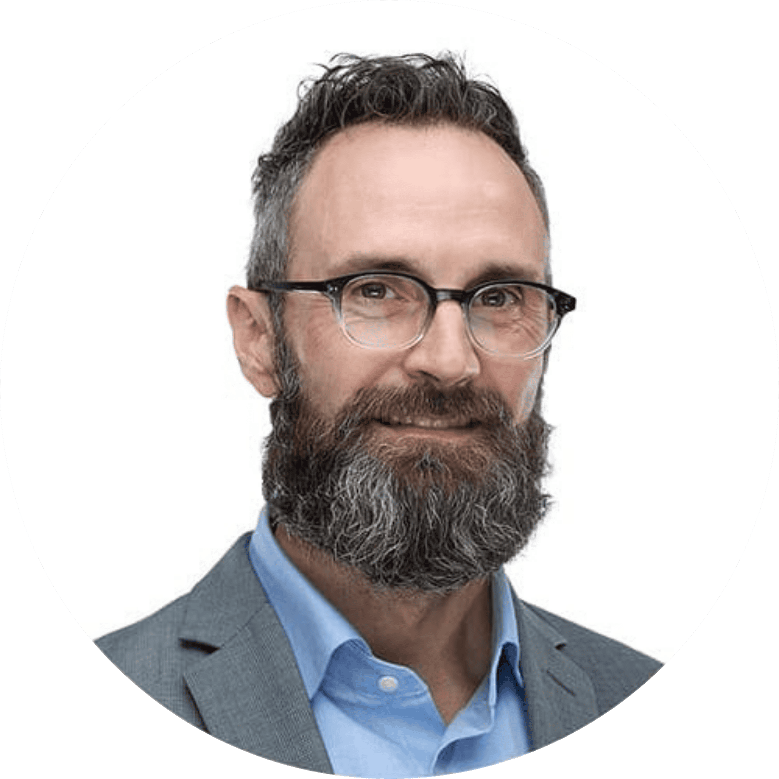 Professional headshot of a bearded man wearing glasses and a suit, identified as Ben Wilkens, associated with NMFTA and transportation cybersecurity.