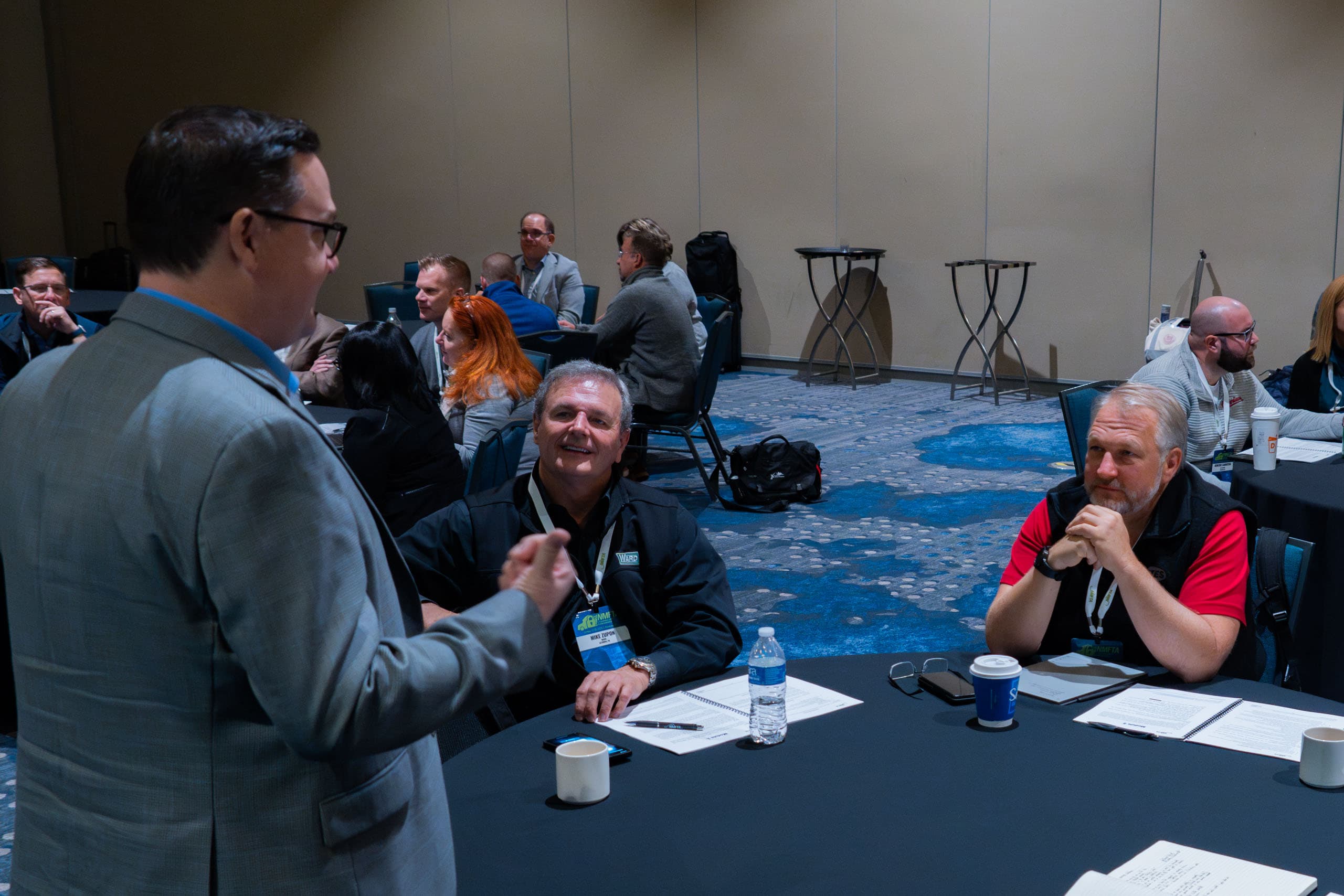 Mike Zupon participating in a roundtable discussion at an NMFTA meeting